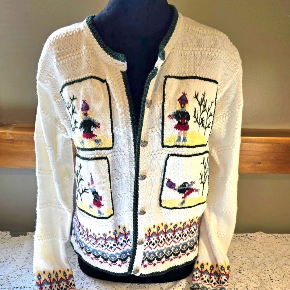 Christopher Banks Hand Embroidered Cardigan